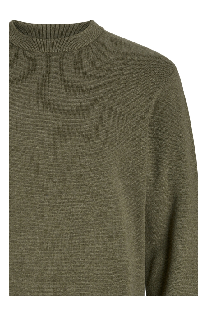 JPRBLAMILANO STITCH KNIT CREW NECK 12259666 Stone Gray/ Melange